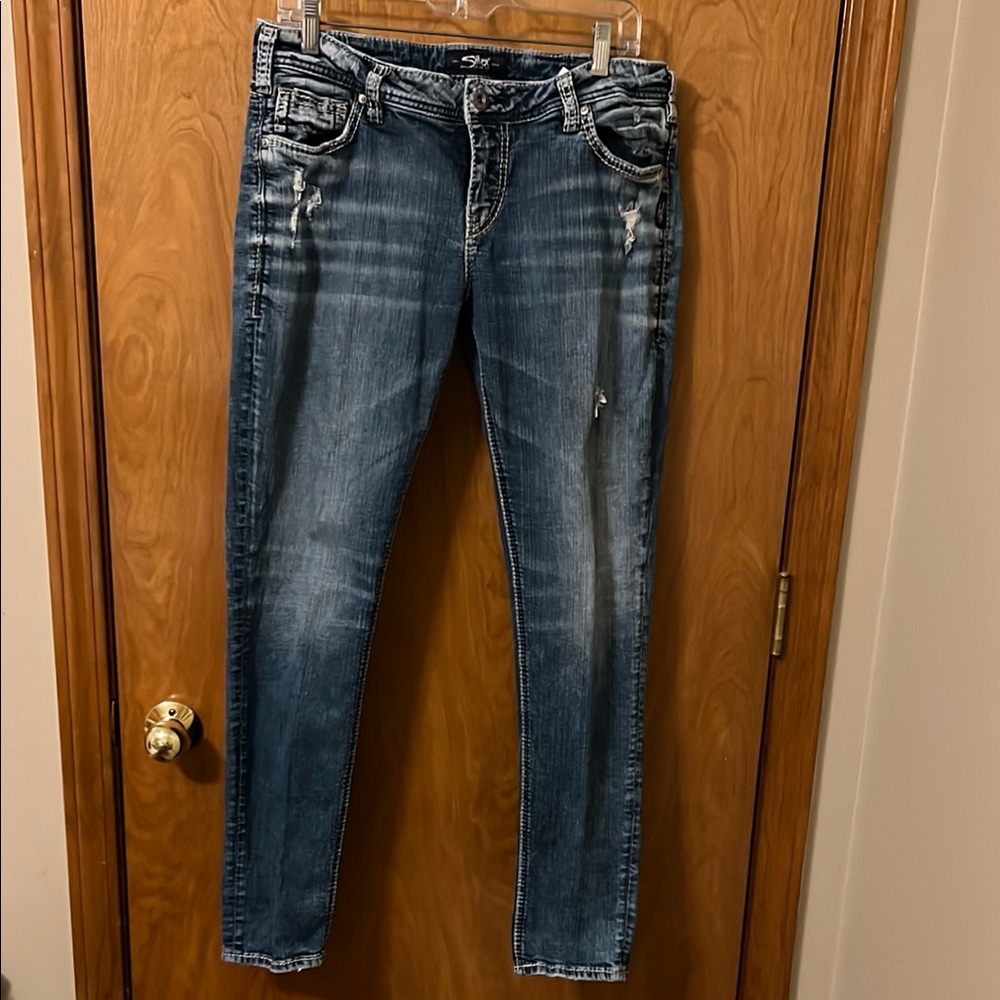 Silver Girlfriend Jeans